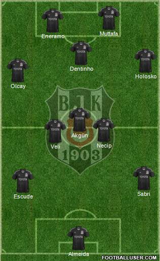Besiktas JK Formation 2013