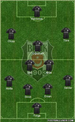 Besiktas JK Formation 2013