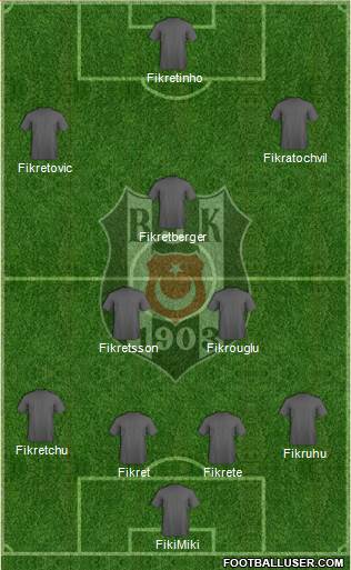 Besiktas JK Formation 2013
