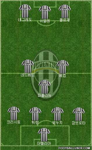 Juventus Formation 2013