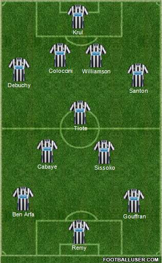 Newcastle United Formation 2013
