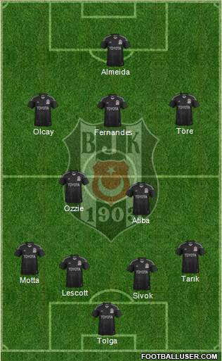 Besiktas JK Formation 2013
