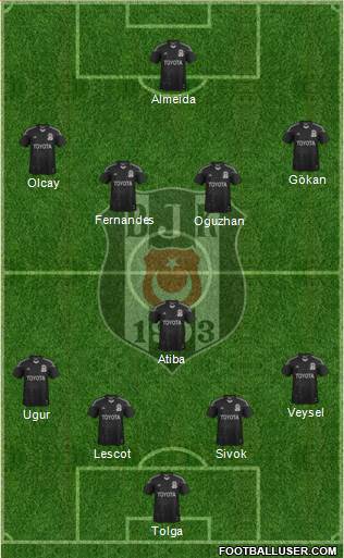 Besiktas JK Formation 2013