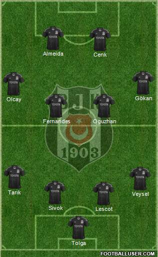 Besiktas JK Formation 2013