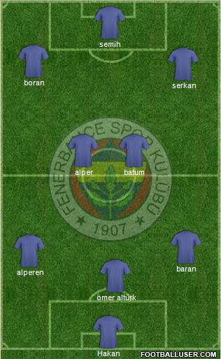 Fenerbahçe SK Formation 2013