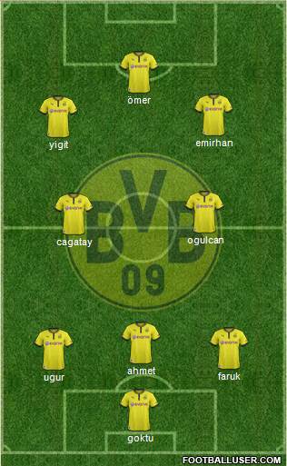 Borussia Dortmund Formation 2013