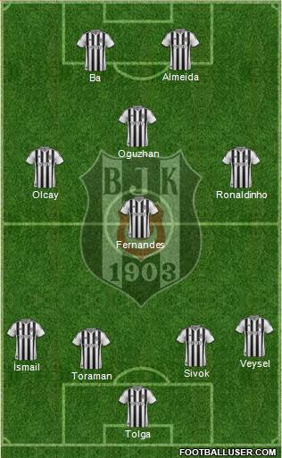 Besiktas JK Formation 2013