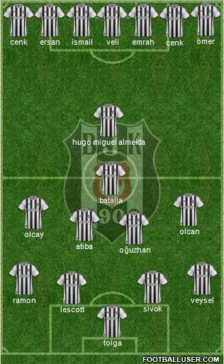 Besiktas JK Formation 2013