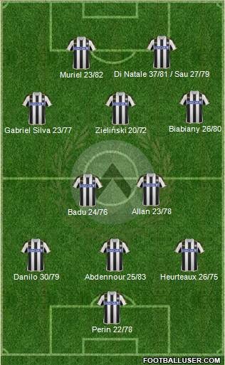 Udinese Formation 2013