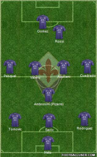 Fiorentina Formation 2013