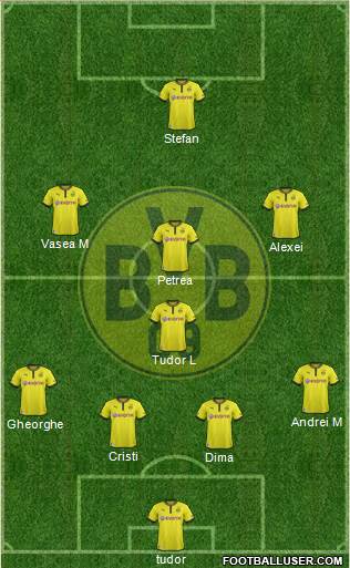 Borussia Dortmund Formation 2013