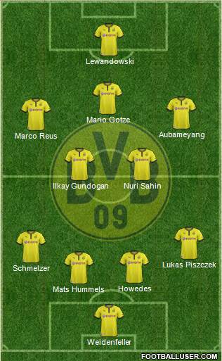 Borussia Dortmund Formation 2013