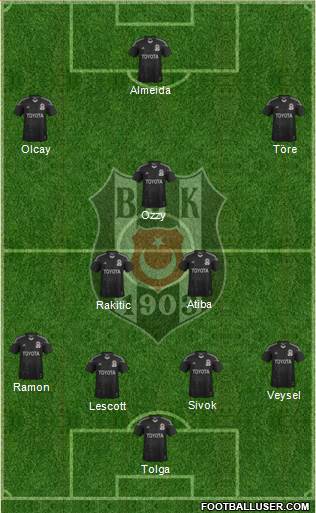Besiktas JK Formation 2013