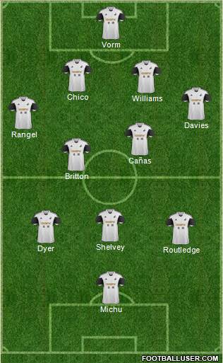 Swansea City Formation 2013
