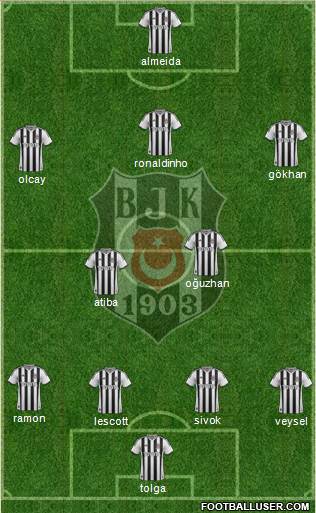 Besiktas JK Formation 2013
