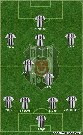 Besiktas JK Formation 2013