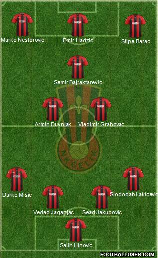 NK Celik Zenica Formation 2013