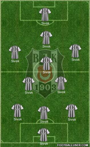 Besiktas JK Formation 2013