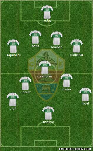 Elche C.F., S.A.D. Formation 2013