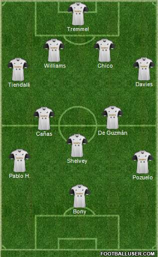 Swansea City Formation 2013