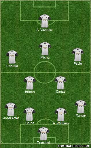 Swansea City Formation 2014