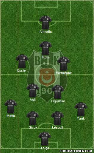 Besiktas JK Formation 2014
