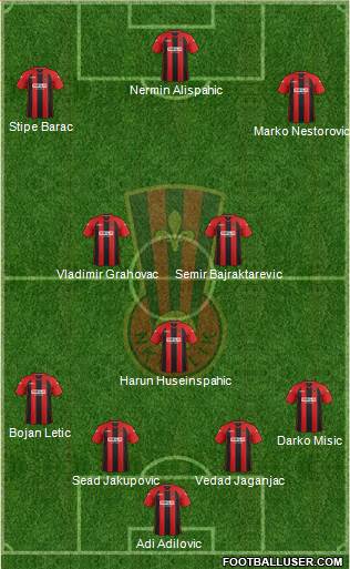 NK Celik Zenica Formation 2014