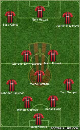 NK Celik Zenica Formation 2014