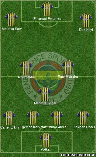 Fenerbahçe SK Formation 2014