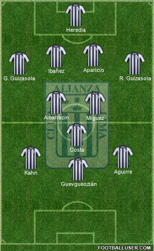 C Alianza Lima Formation 2014