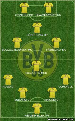 Borussia Dortmund Formation 2014