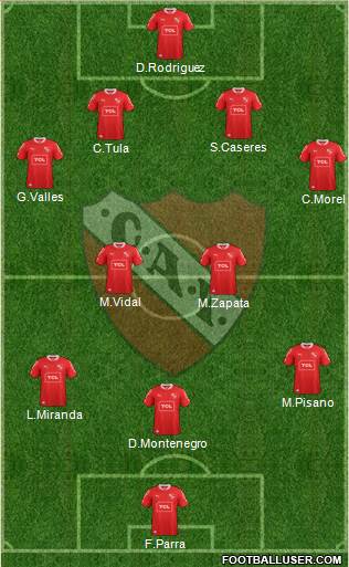 Independiente Formation 2014