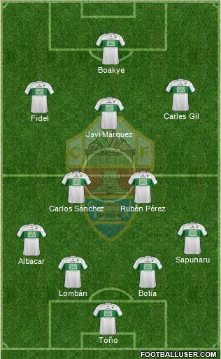 Elche C.F., S.A.D. Formation 2014