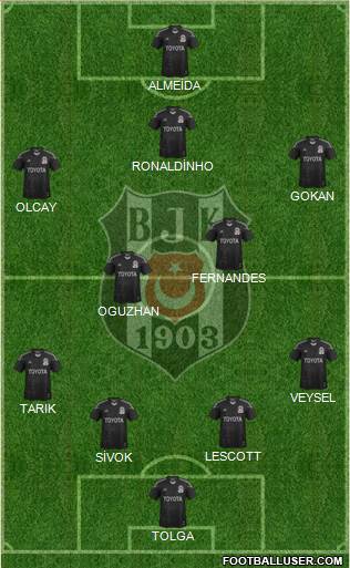 Besiktas JK Formation 2014