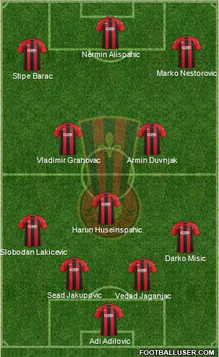 NK Celik Zenica Formation 2014