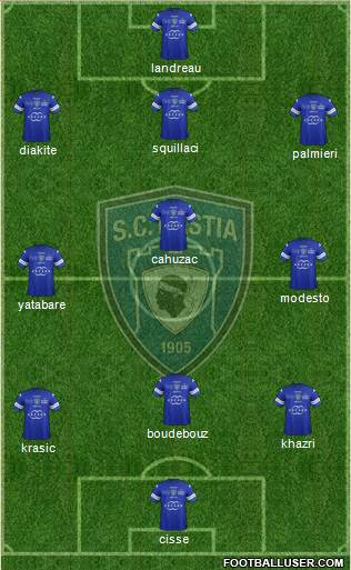 Sporting Club Bastia Formation 2014