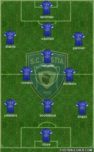 Sporting Club Bastia Formation 2014