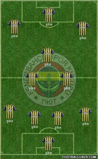 Fenerbahçe SK Formation 2014