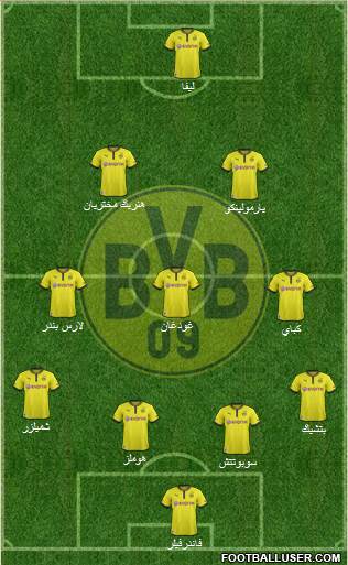 Borussia Dortmund Formation 2014