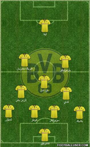 Borussia Dortmund Formation 2014