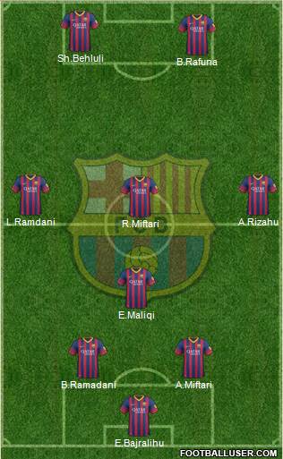 F.C. Barcelona Formation 2014