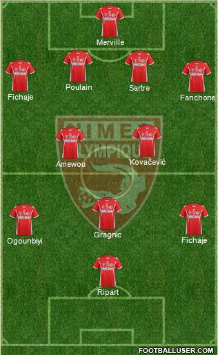 Nîmes Olympique Formation 2014