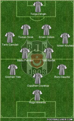 Besiktas JK Formation 2014