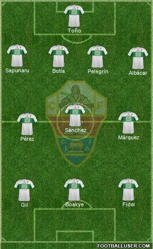 Elche C.F., S.A.D. Formation 2014
