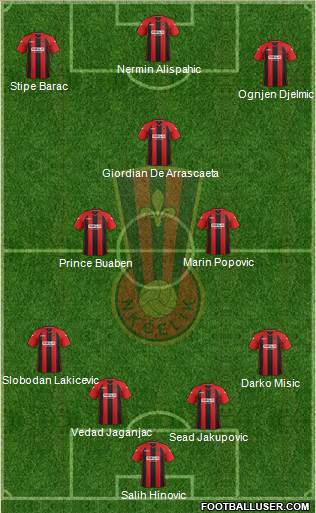 NK Celik Zenica Formation 2014