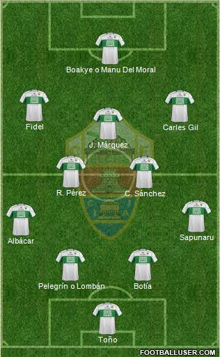 Elche C.F., S.A.D. Formation 2014