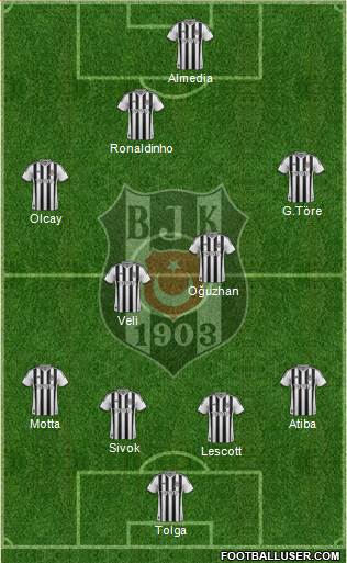 Besiktas JK Formation 2014