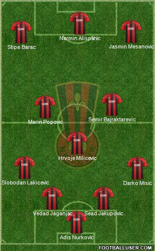 NK Celik Zenica Formation 2014