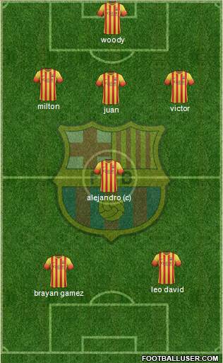 F.C. Barcelona Formation 2014