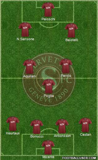 Servette de Genève Football Formation 2014
